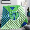 1Pc The Seattle Sounders FC Print Flannel Blanket High Quality Warm Comfortable Cover for All Seasons Perfect for Gifts Home Decor