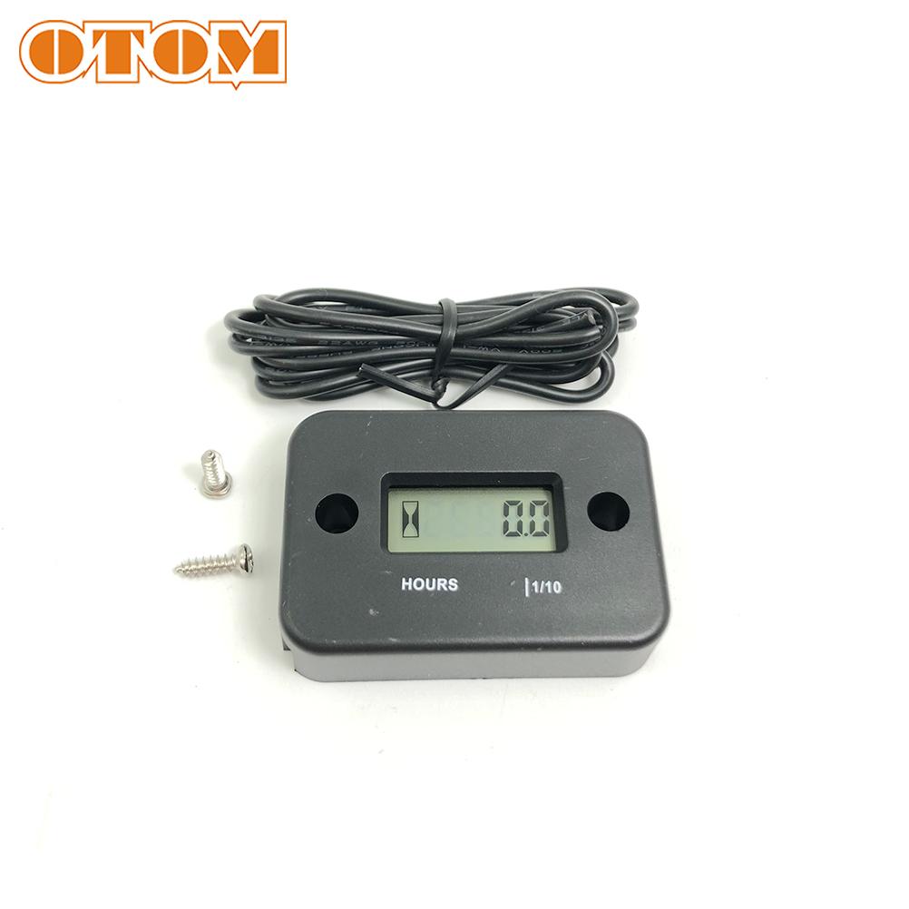 OTOM Motorcycle Engine Hourmeter Universal Inductive Digital Waterproof Gauge LCD Display For CRF YAYO KXL RMZ KTM EXC YZF Parts