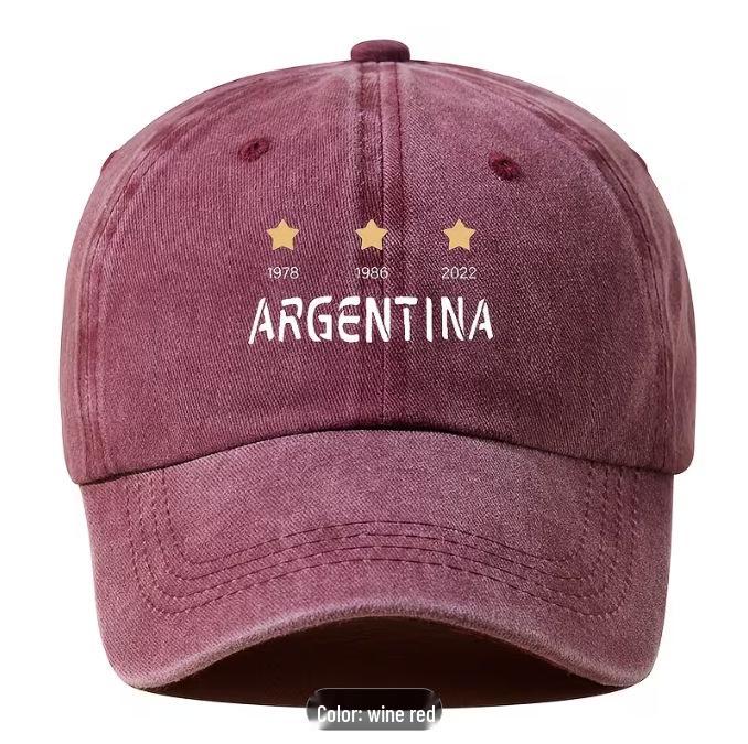 Unisex Argentina Print Baseball Cap with Soft Brim - Spring/Autumn Sun Protection
