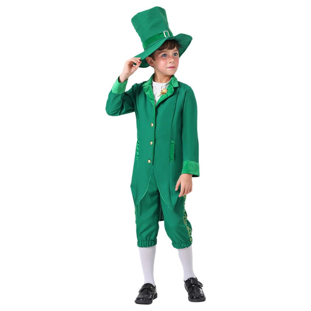 St. St. Patrick's Day Ethnische Irische Jungen und Mädchen Bühnenauftritt Rollenspiel Kostüme
