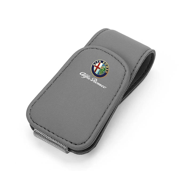 Car Stickers For Alfa Romeo Car Interior Glasses Clip Sunshade Storage Brace Auto Accessories For Alfa Romeo 156 159 147 4C 8C 1