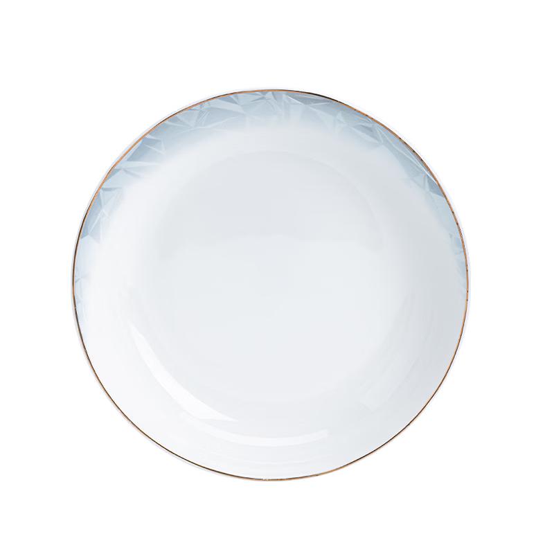NINE CRANES Jingdezhen Bone China 8-inch Dinner Plates Set of 4