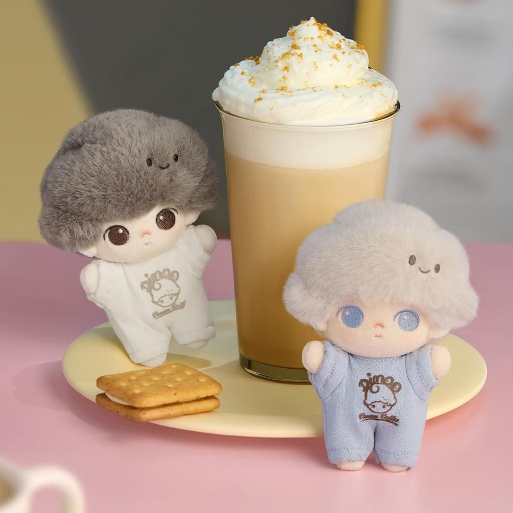POP MART DIMOO Crush On Coffee Series Plush Keychain Pop Mart Gachapon Blind Box Figure Plastic Model Premium Toy PVC Soft Vinyl Original Character