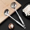 onlycook 304 Stainless Steel Soup Ladle and Skimmer Set, Thickened and Extended, 2-Piece Hot Pot Soup Skimmer Set
