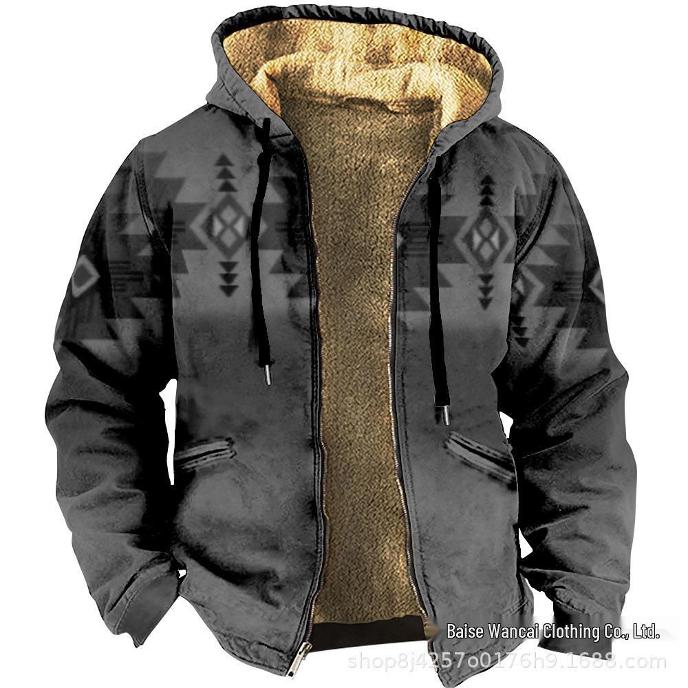 2025 Cross-Border Plus Velvet Thickened Winter Jacket for Men and Women - Warm, Padded Cotton Outerwear