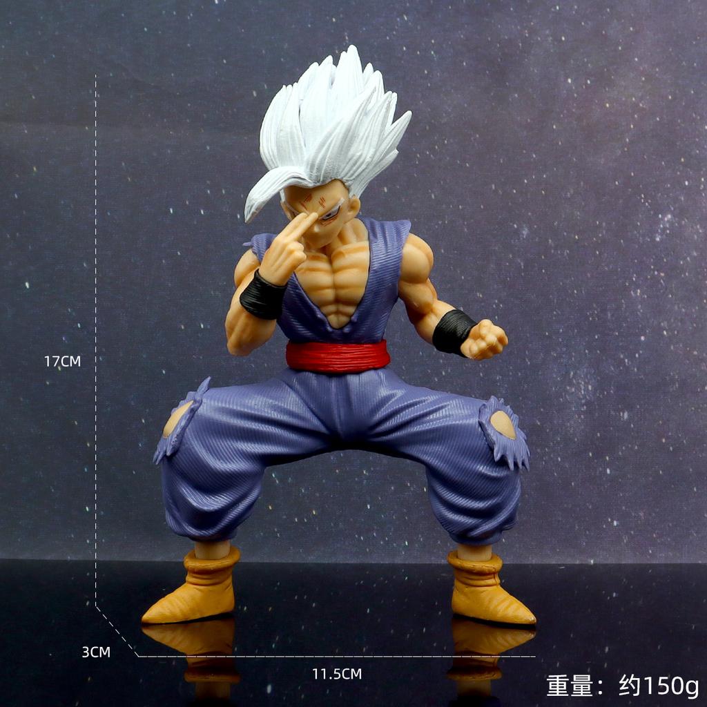 17cm Anime Dragon Ball  Beast Gohan Figure Son Gohan PVC Action Figures Handmade Model Toys Desktop Decor for Children Gift