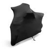 Bâche Pare-Soleil Anti-UV Anti-Poussière pour Moto Intérieur Extérieur Protection Tissu Élastique Noir M-3XL Housse pour Moto Scooter