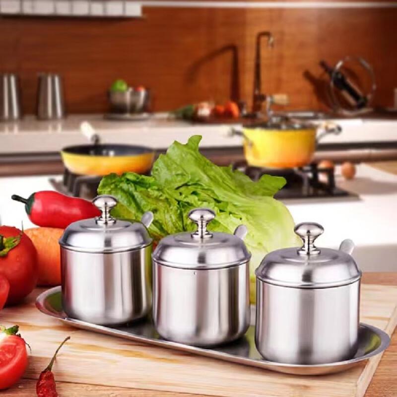 Mailand Premium 304 Stainless Steel Spherical Seasoning Jar