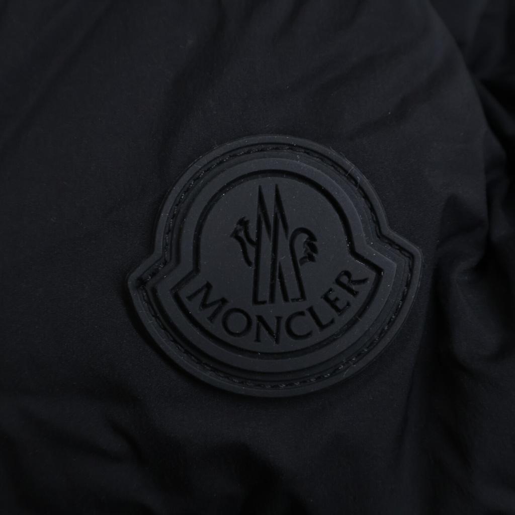 MONCLER PALLARDY/Paradise Back Logo Bi-Color Hooded Down Jacket 1 blackUsed