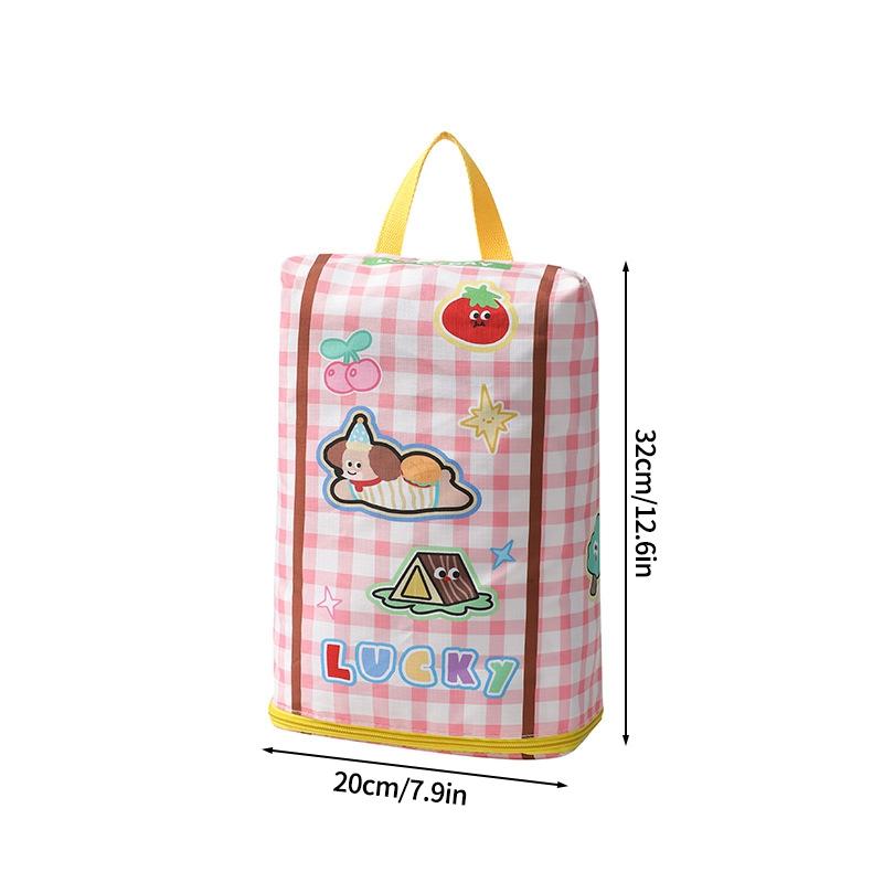 Cartoon Clothing Storage Bag Waterproof Storage Travel Handbag Portable Pouch Organizer Underwear Storage Bag Seasonal Storage