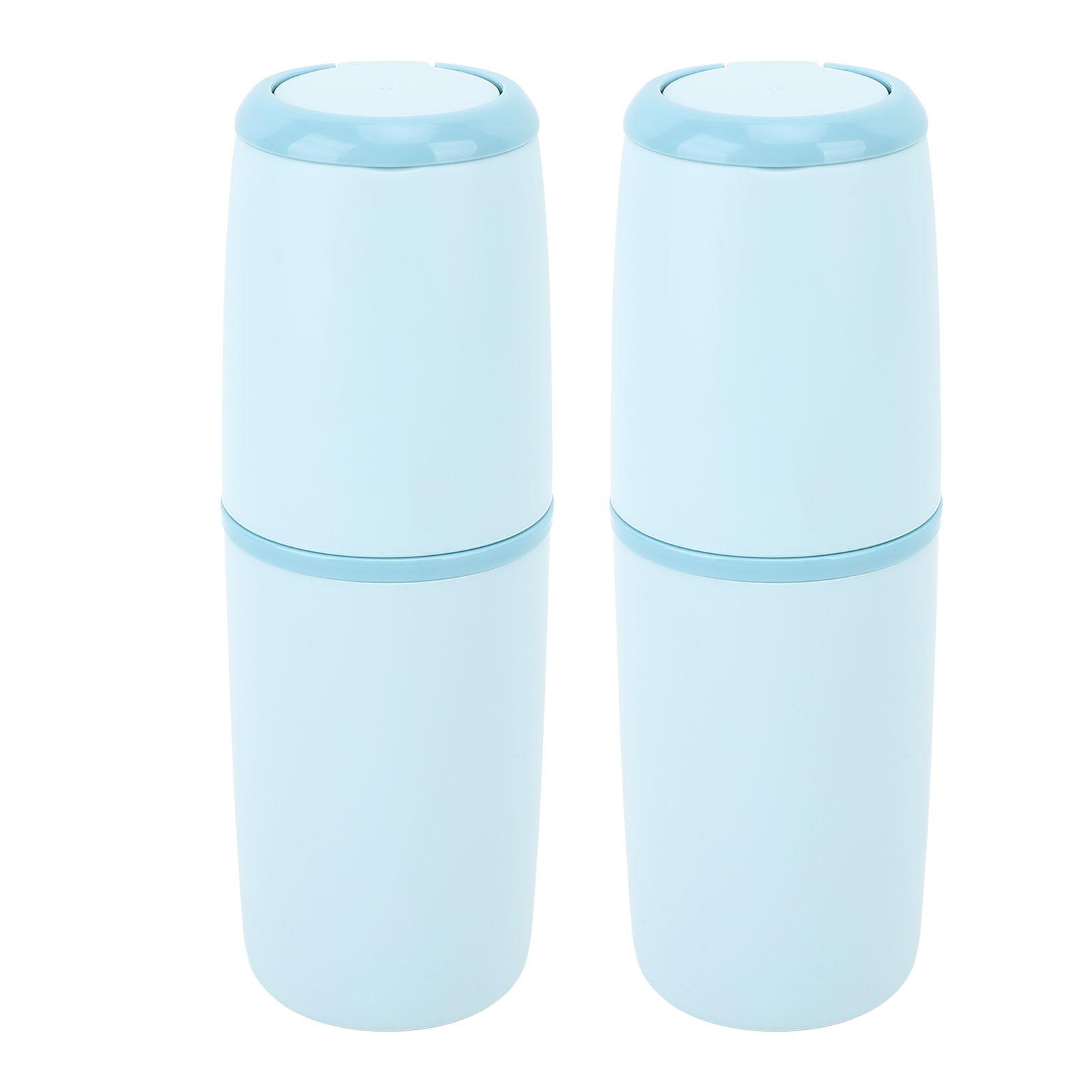 

Дорожный футляр для зубной щетки, универсальный стильный портативный держатель для зубной пасты для деловой поездки на открытом воздухе светло-синий