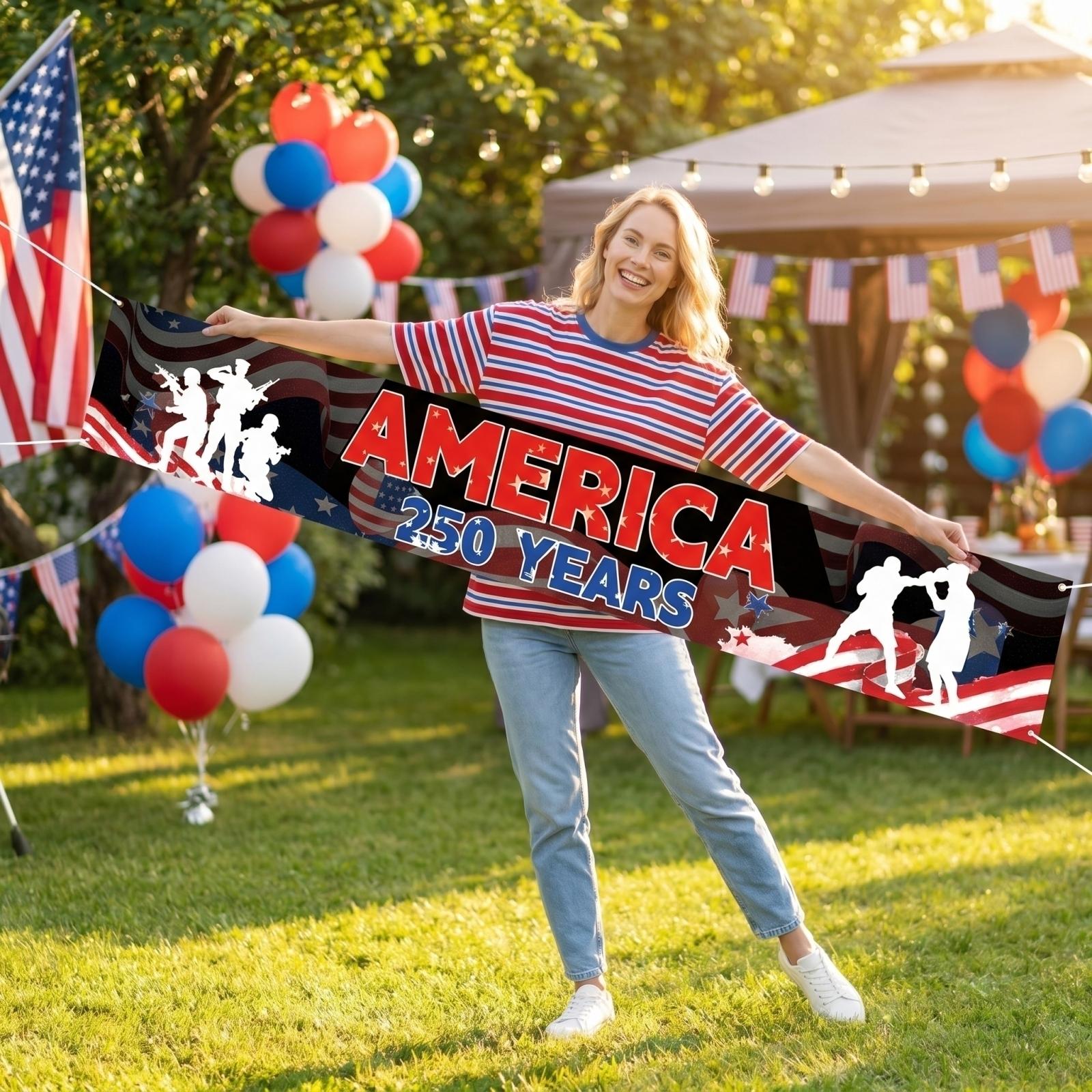 

Independence Day Decoration Banner Party And Event Hanging Decoration One Size