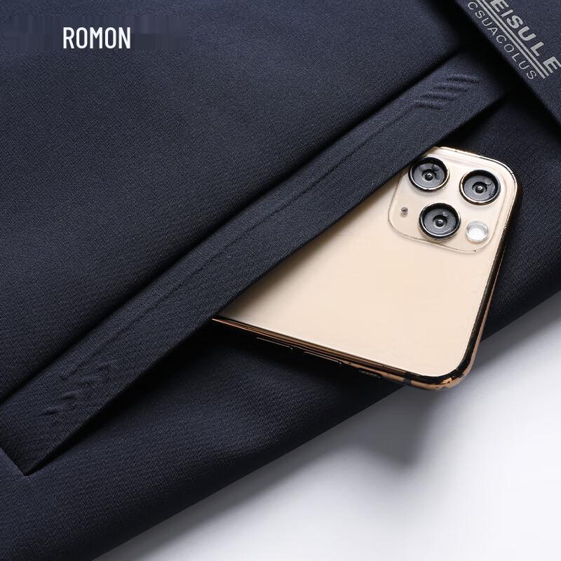 Rommon Men's Hooded Business Casual Jacket