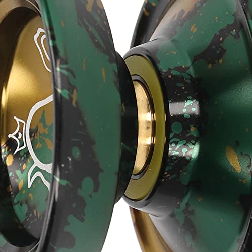 Professional Non-Responsive Yo-Yo for Adults, Metal Responsive Yo-Yo for Beginners, Trick Yo-Yo, Aluminum Alloy Yo-Yo with Gloves and 3 Replacement Yo