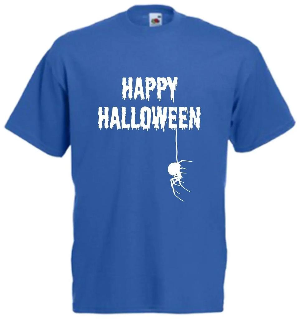 Cool Insects Spooky Scary Happy Halloween Spider Gift T-Shirt 100% Cotton O-Neck Short Sleeve Casual Mens T-shirt Size S-3XL