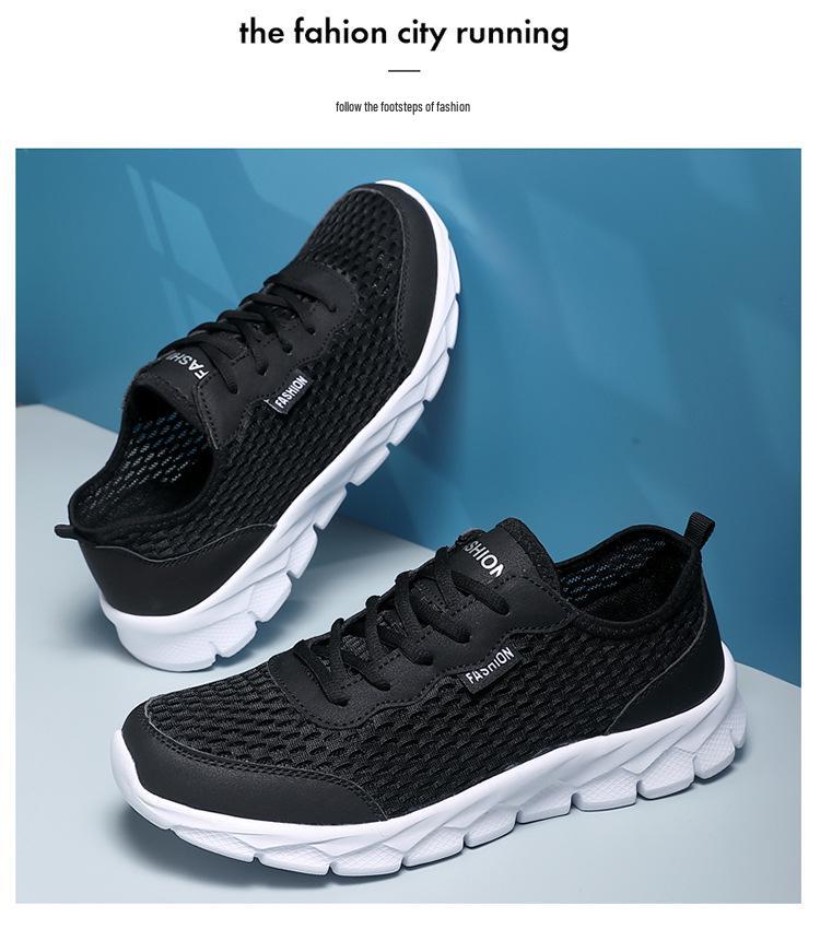 Men's Summer Breathable Mesh Sneakers - Lightweight, Soft Sole Casual Shoes