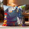 Popular KKlausew Cushion Cover Soft Washable Pillow Case Multi-Scene for Couch Bed Travel Office Use