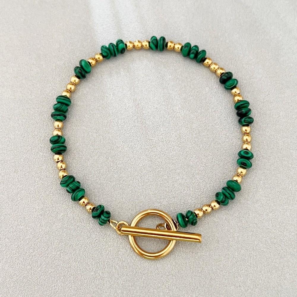 

Adjustable Spacer Beads Bracelet Handmade OT Ring-clasps Bracelet Casual Wear Style H