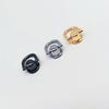 30 Piece Screw-Back Bag Hardware Fitting D Shape Metal Set for Purse Handle Mounting, Repair Work and DIY Bag Making Projects