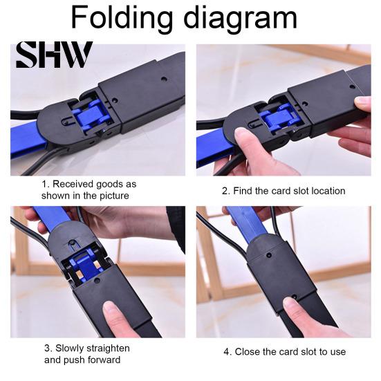 Portable Pet Waste Shovel Dog Pooper Scooper, Cleanup Tool with 20 Bags, Durable Poop Scooper Carry Case, Foldable for Yard, Lawn, Outdoor Use Walking