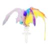 Interactive Tumbler Cat Toy with Feather Plush Balls Tumbler Cat Teaser Toy Self-Play Feather Teasing Wand for Indoor Cats Anxiety Boredom Relief