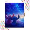 Disney Diamond Painting 5D DIY Stitch Angel Diamond Painting Art Diamond Painting Kit Adult/Beginner Gift Idea Creative Home Decor