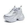 Women's 2024 Autumn Versatile Thick-Soled Hidden Heel Dad Shoes - Breathable Platform Casual Sneakers