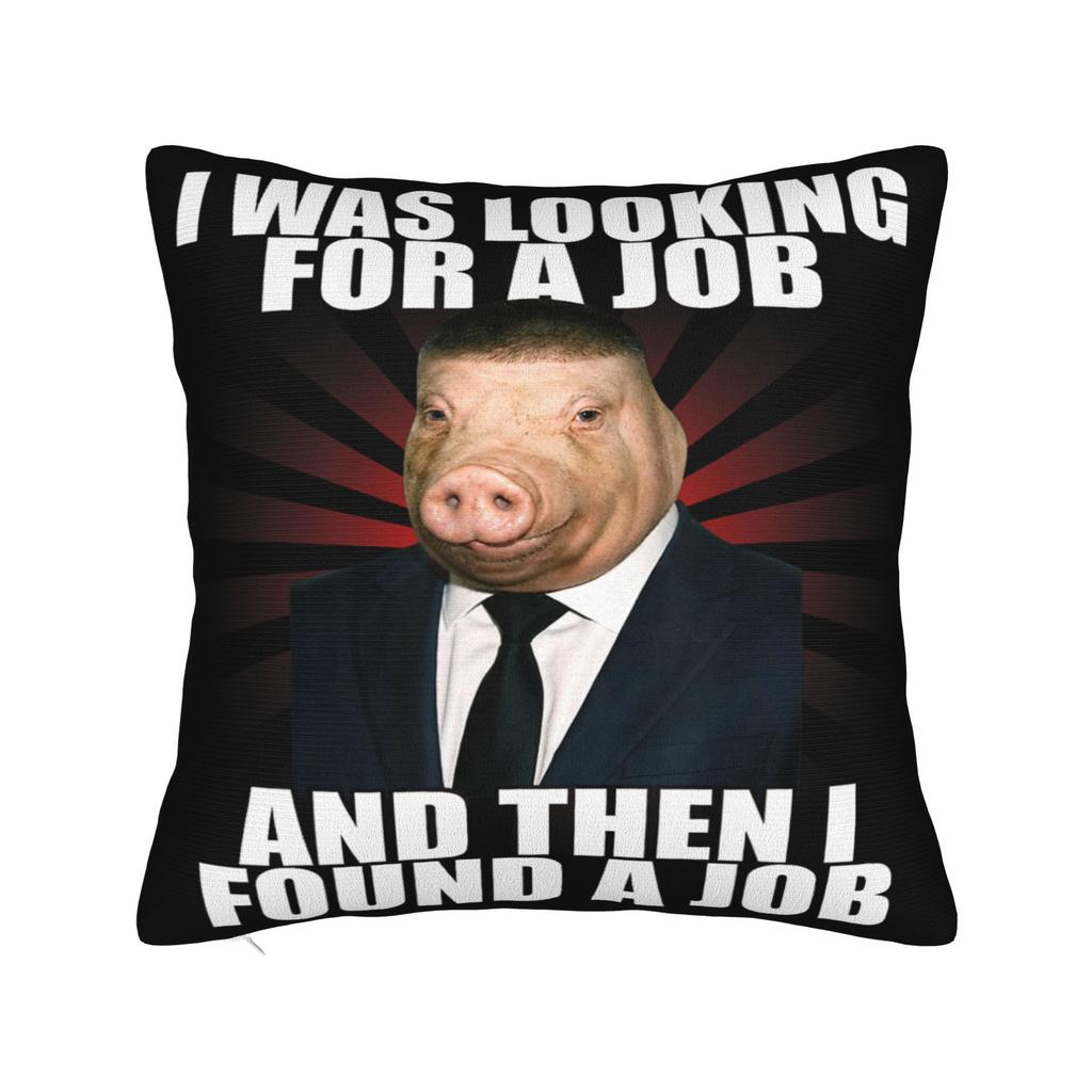 John Pork Traditional Polish Krakow Square Pillow Covers Room Funny Meme Cushion Case Cool Decor Throw Pillow Case 40*40