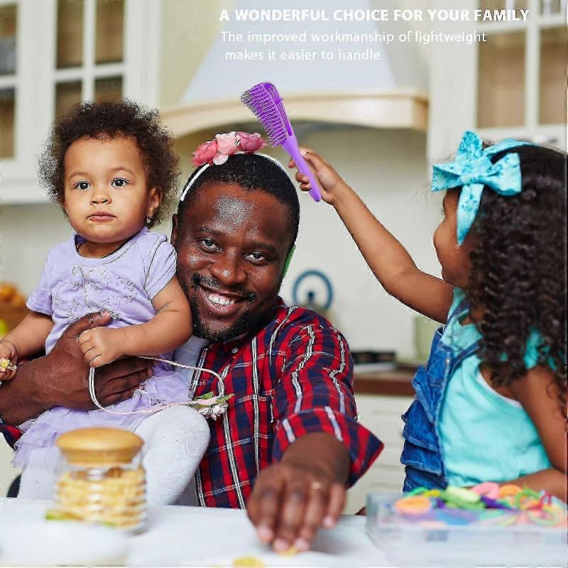 2 Pieces Detangling Brush For Afro America/ African Hair Textured 3...