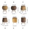 Rattan Weaving Flowers Plant Basket Grass Planter Indoor Outdoor Garden Pots Container for Bonsais Decorations