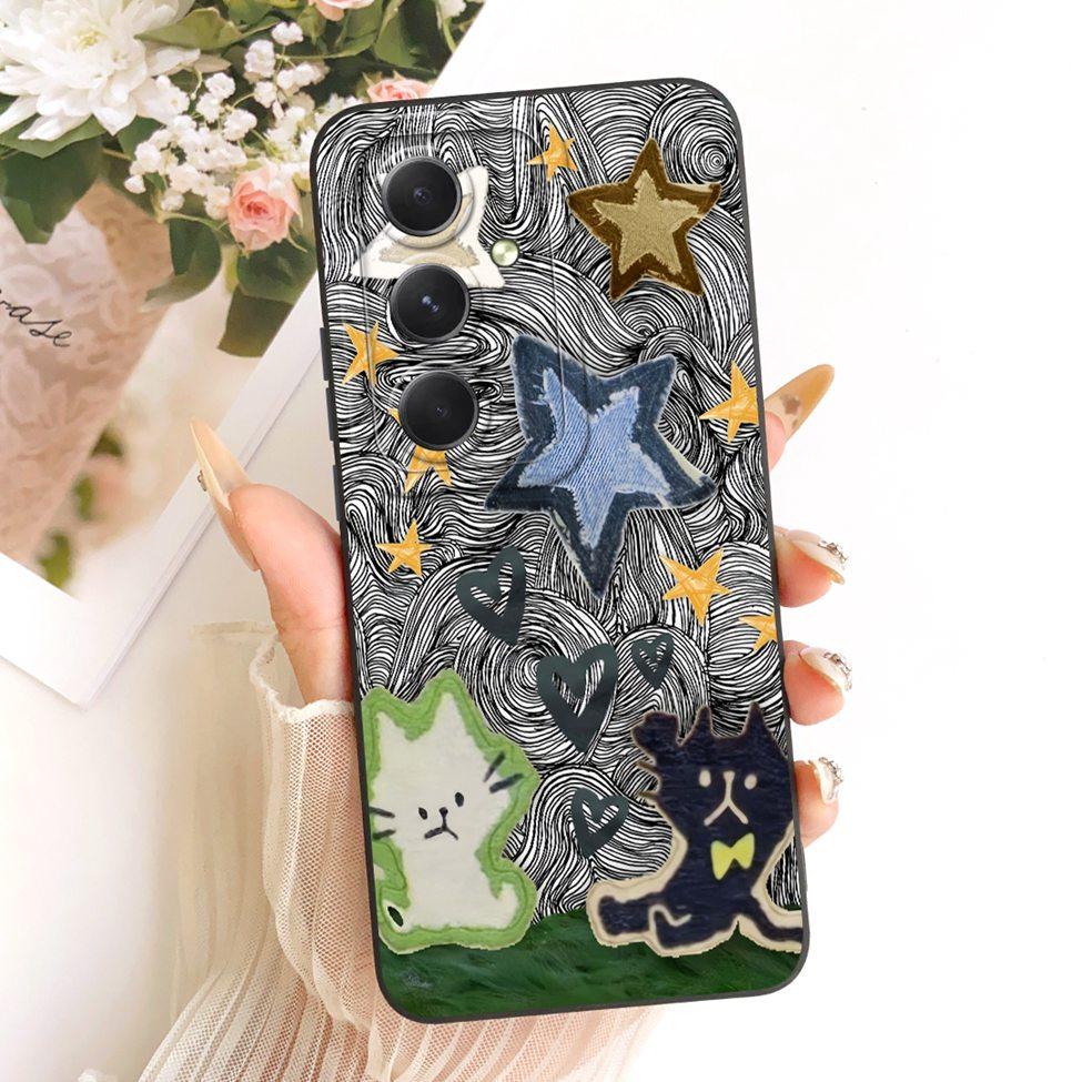 Case For Samsung A55 5G A556V A556B A556E A5560 Casing For Samsung Galaxy A55 5G Cover Silicone Fashion Cartoon Funny Painted