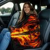 Dragon Wings & Sword Flannel Blanket - Lightweight & Portable for Sofa/Bed/Travel, Soft Machine Washable Polyester Throw