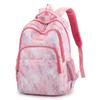 Pattern Contrasting Stripe Neutral Backpack Splash Proof Outdoor Travel Bag