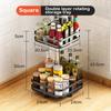 Rotatable Kitchen Storage Rack Kitchen Accessories Spice Storage Rack Clean Storage 360 Degrees Rotatable Organizer Turntable