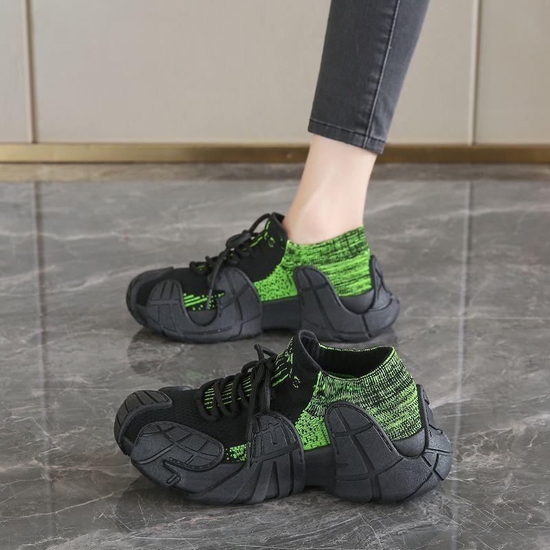

Breathable fly-woven socks shoes women s shoes 2025 new coconut shoes platform-soled sports casual shoes soft-soled non-slip running shoes women 40