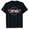Christmas Birthday for Top Dad Birthday Gun Jet Fathers Day T-Shirt Gift Men's Fashion Graphic Tee Tops Customized Products