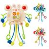 Carrot Baby Pull String Toy Develops Cognitive Crab Montessori Sensory Toys   Gifts