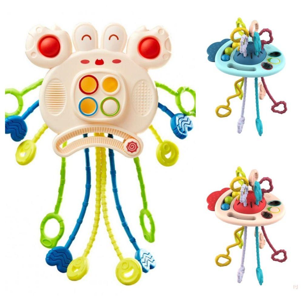 Carrot Baby Pull String Toy Develops Cognitive Crab Montessori Sensory Toys   Gifts