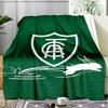 1PC Green Shield Emblem Design Printed Soft Flannel Blanket Throw for Adult Bedroom Living Room Sofa Camping Travel Fan gifts Christmas Gifts