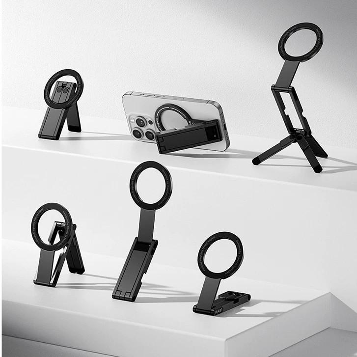Compact Magnetic Phone Tripod: Versatile Foldable Stand for Portable Live Streaming and Shooting
