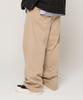 CARGOBROS Heavy Banding Wide Slacks (Beige)