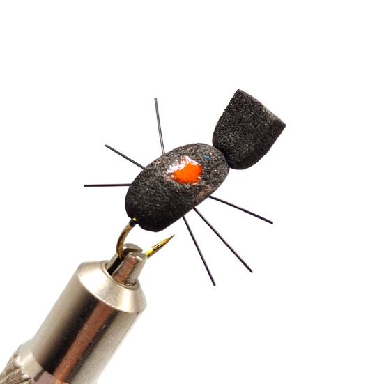 5Pcs Dry Fly Fishing Lure with Sharp Hook Floating Foam Ants Beetles Realistic Artificial Bait Saltwater Freshwater Fishing Accessories