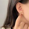 Knotted Water Drop Earrings Light Luxury High-end and Exquisite Temperament Niche Design Earrings New Style