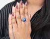 925 Sterling Silver Lapis Lazuli Gemstone Handmade Boho Designer Ring, Unique Gift Ring, Fashion Jewelry