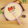 Durable Old-Fashioned Hand-Woven Bamboo Fan for Children and Babies, Portable Winter Vintage Banana Leaf Fan