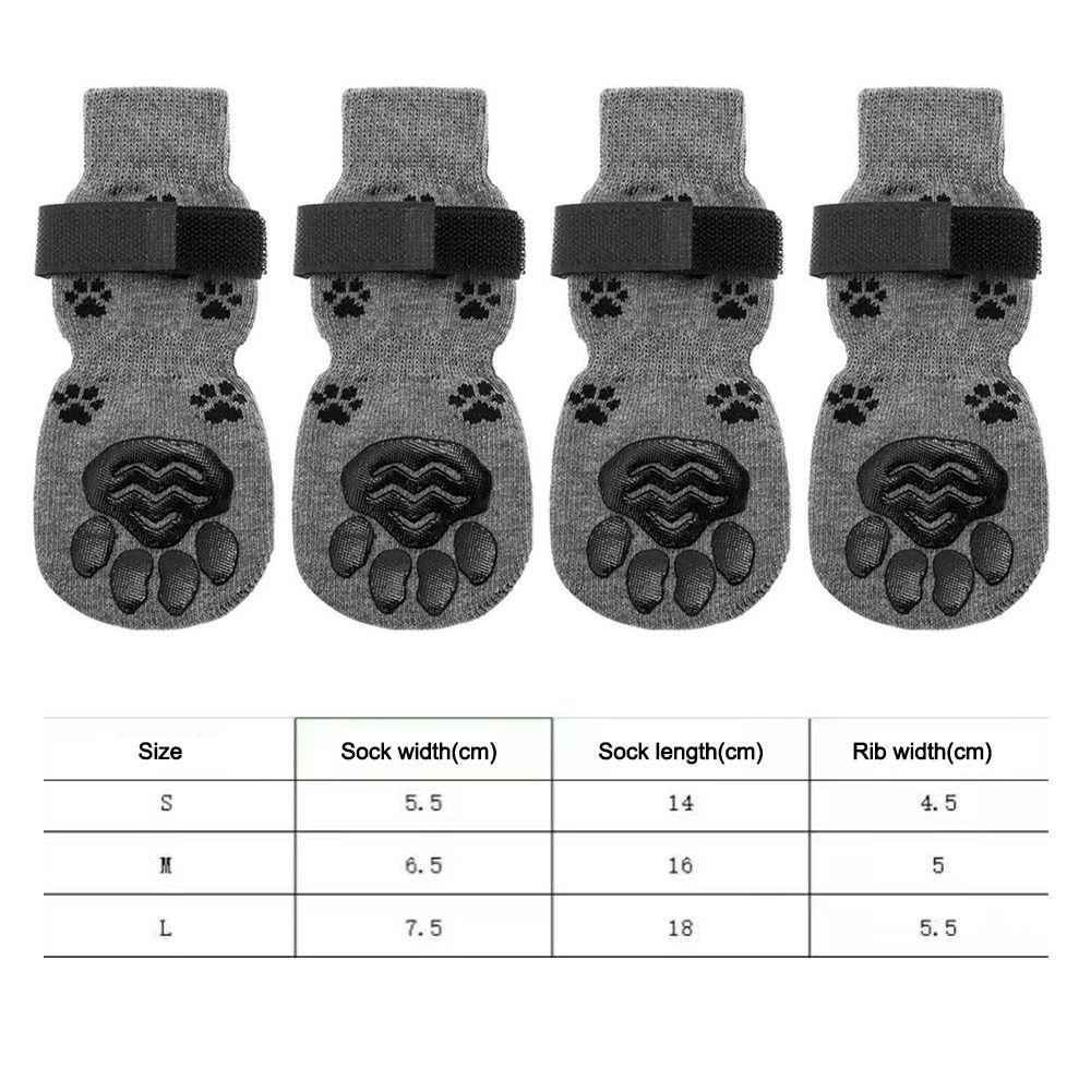 4Pcs/Set Anti-slip Dog Socks Waterproof Pet Paw Protector Portable Dog Foot Cover  Pet Supplies