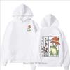 Men Frog Mushroom Print Fleece Hoodie Funny Fashion Vintage Pullover Autumn Winter Comfortable Long Sleeve Sweatshirts