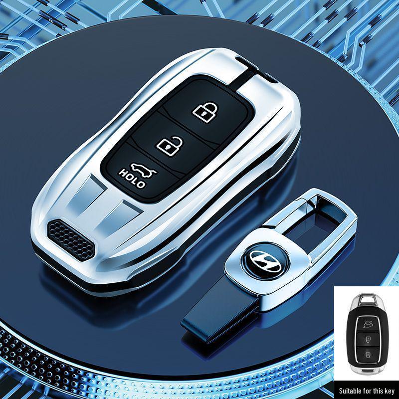 Compatible Key Case for Hyundai Ix35, Elantra 7th Gen, Santa Fe, Festa, Tucson, and Custo.