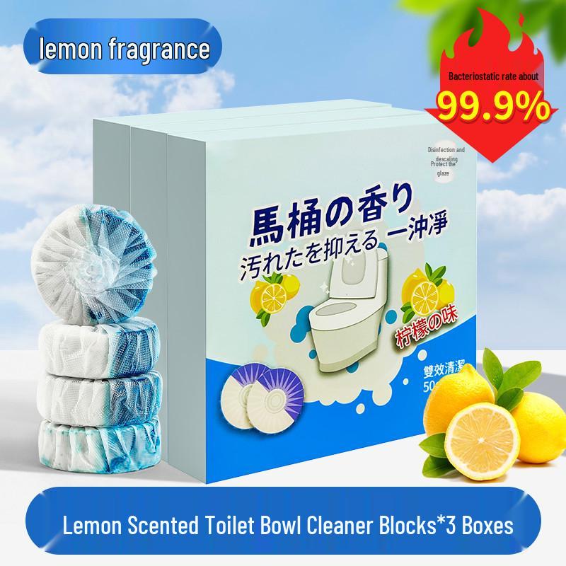 Automatic Disposable Toilet Bowl Cleaner & Deodorizer - Removes Odors & Descales