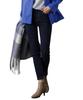Pierrot Skinny Denim Jeans Perfect for Fall and Versatile Jeans Women's Fleece-Lined (Stretch/Ankle-Length/Warm/Cold Weather) Winter, (LL/Normal/Navy)